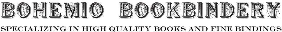 Bohemio Bookbindery - book repair, dissertation binding, fine binding, and more, based in Ann Arbor Michigan